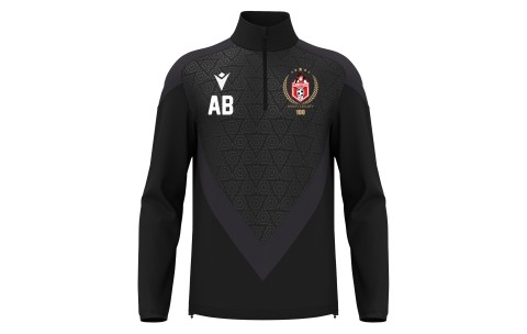 KOP - ANDUIN 1/4 ZIP TOP BLK/DGRY