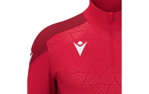 KOP - ANDUIN 1/4 ZIP TOP RED/DRED