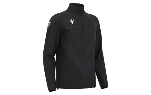 KOP - ANDUIN 1/4 ZIP TOP BLK/DGRY