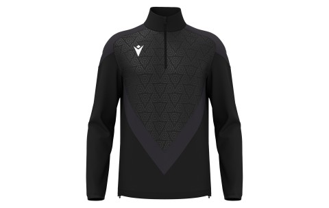 KOP - ANDUIN 1/4 ZIP TOP BLK/DGRY