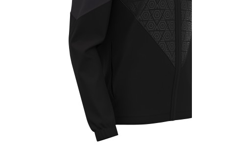 KOP - POSEIDON FULL ZIP TOP BLK/DGRY